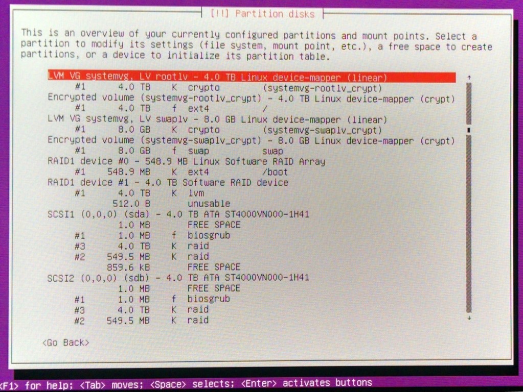 Ubuntu Encription config